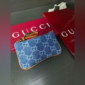 Gucci GG emblem key pouch